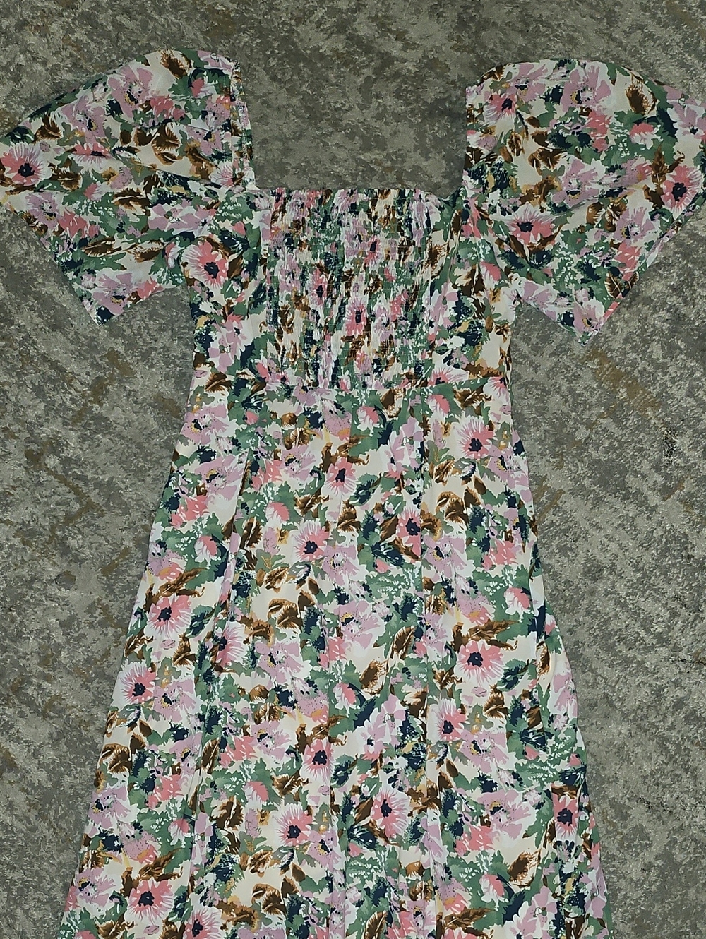 ASTR Floral Tie-Front Pink Midi Dress Large - Picture 12 of 16